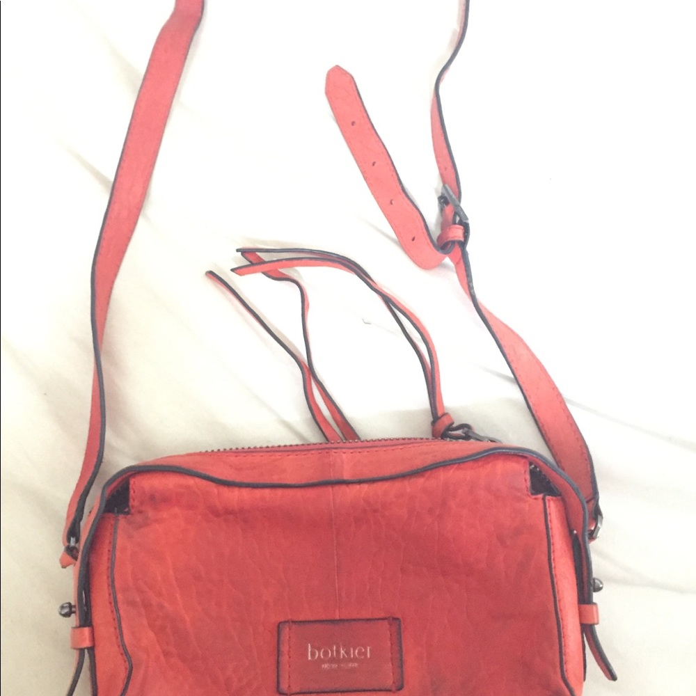 🎈Botkier Napa leather orange crossbody - Picture 3 of 3
